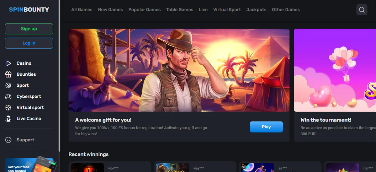 SpinBounty Zrzut ekranu 1